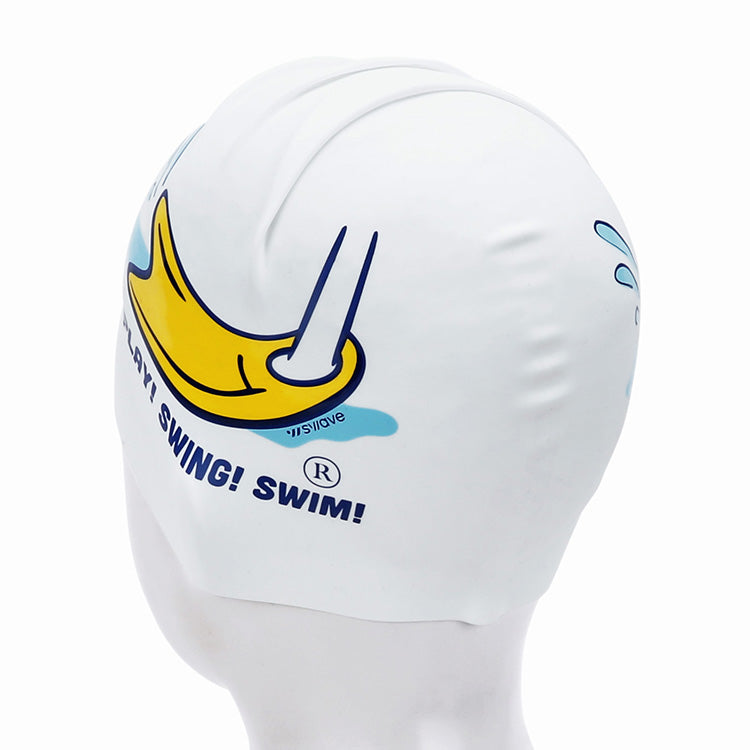 [SW-CS118] Speed Duck シリコン スイムキャップ ホワイト