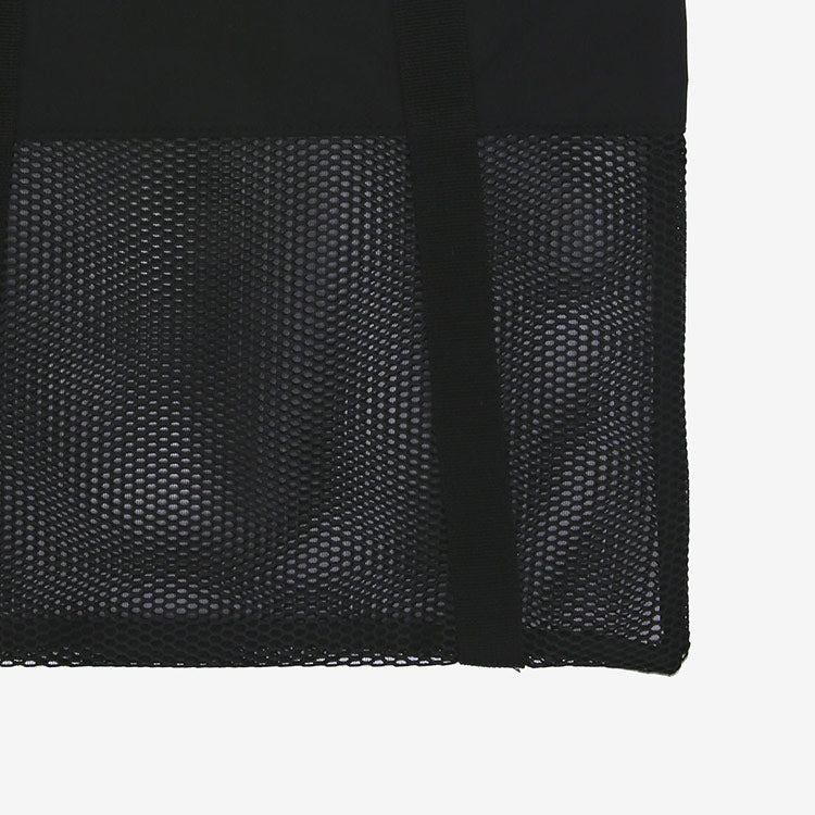 [SW-SMB003] Square Half Mesh Swim Bag Black