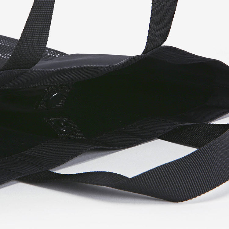 [SW-SMB003] Square Half Mesh Swim Bag Black