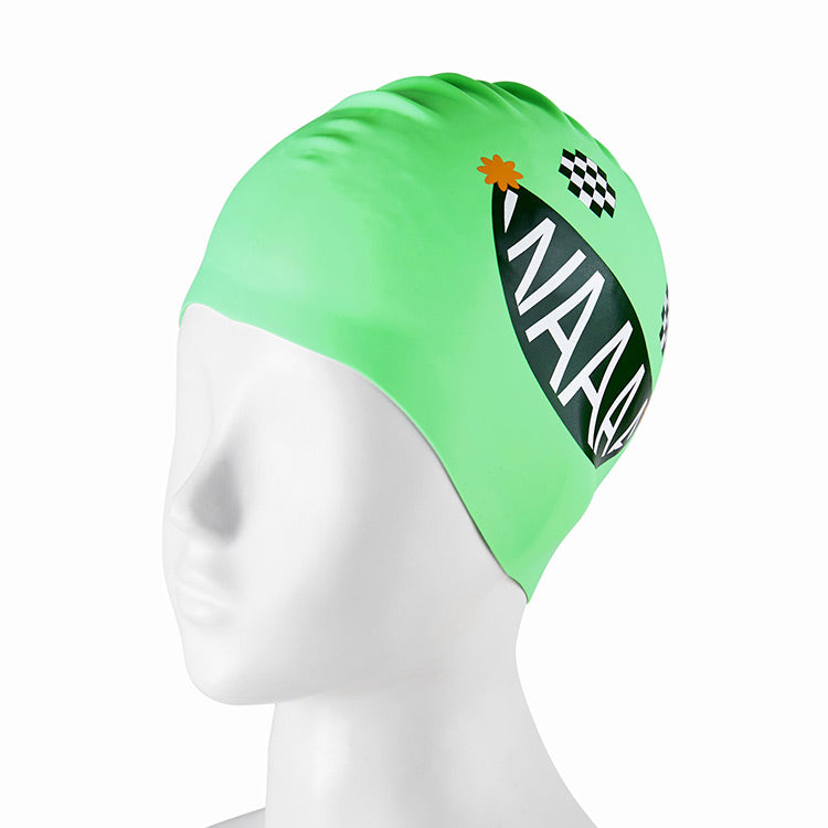 [SW-CS079] Waaaa シリコン スイムキャップ アップルグリーン