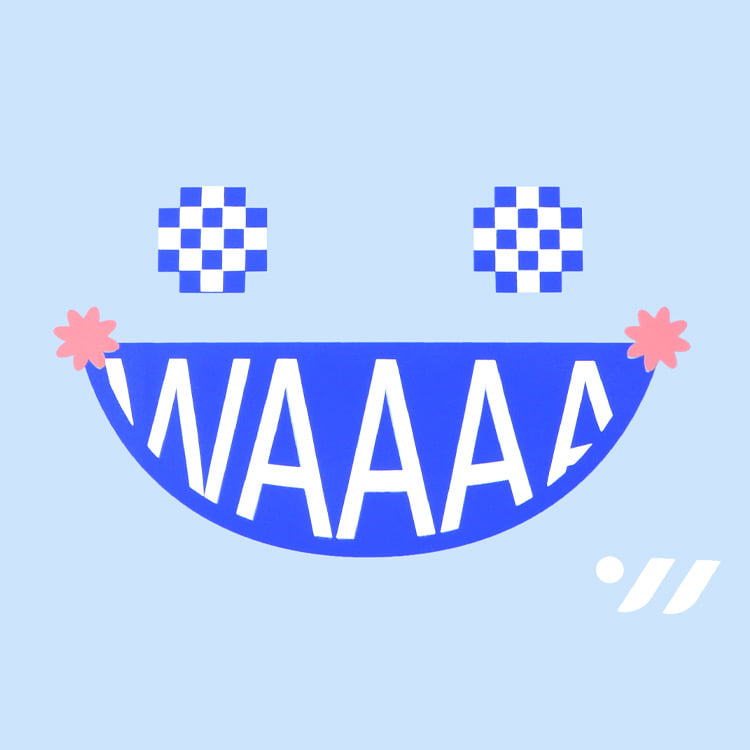 [SW-CS080] Waaaa シリコン スイムキャップ ペールブルー