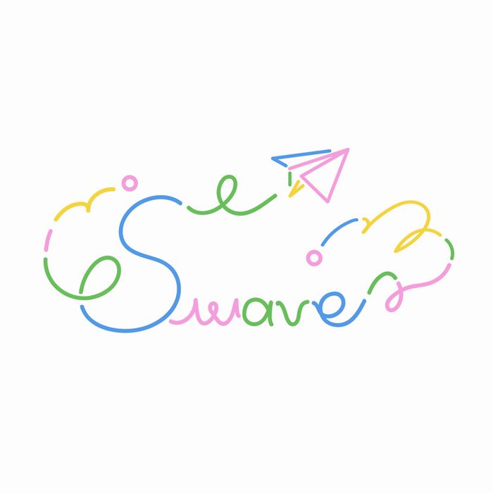 SWAVE Colorful Swave Silicone Swim Cap White
