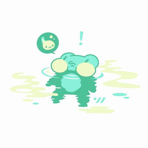 [SF1USC005] Floating Frog シリコン スイムキャップ ホワイト