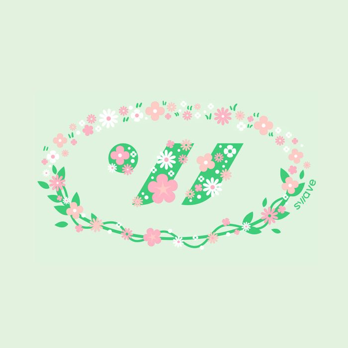 SWAVE Floral Swave Silicone Swim Cap Pale Mint