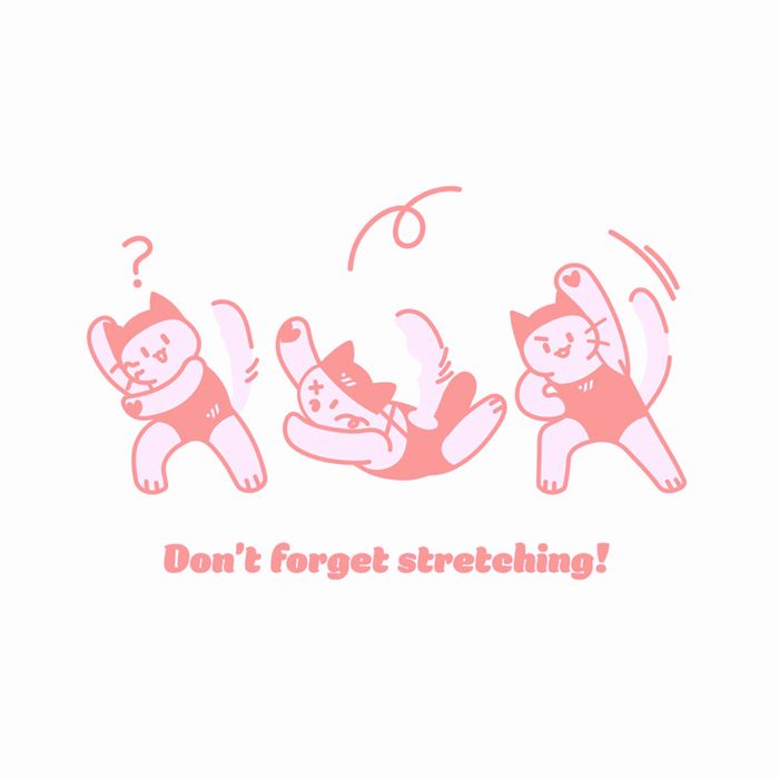 [SF1USC008] Stretching Cat Silicone Swim Cap White