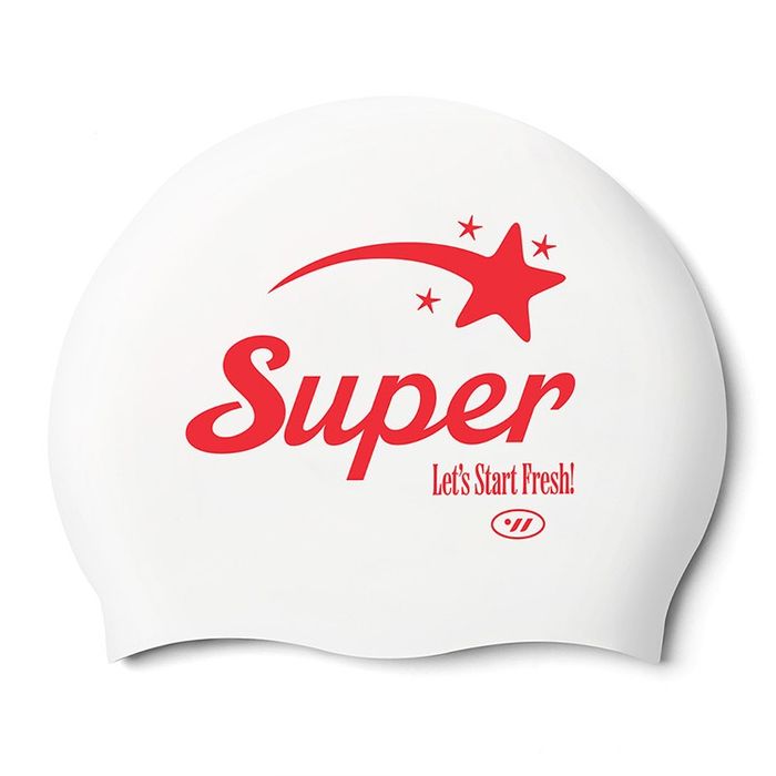 SWAVE Super SIlicone Swim Cap Red