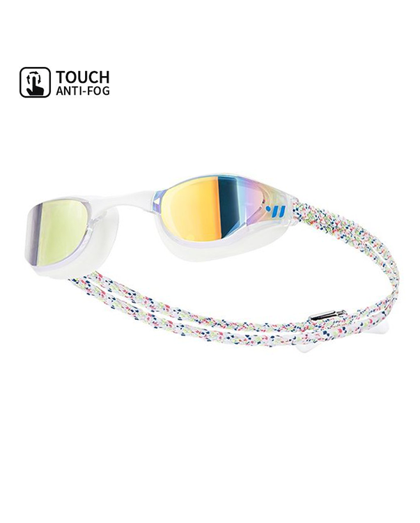[SW-TAC001MR-CLR/WHT] Sniper Touch Anti-Fog Mirrored Swim Goggle Clear White